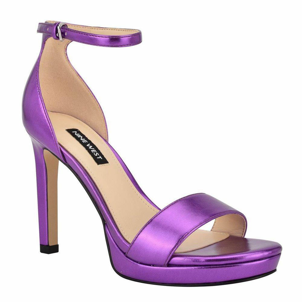 💜SALE 💜 Pleaser Purple Chrome Sky 308 Sandal | 7 inch heels, Heels, Purple